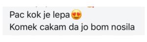 Mnenje stranke o ročno izdelani torbici: "Pač kok je lepa 😍 Komaj čakam, da jo bom nosila"